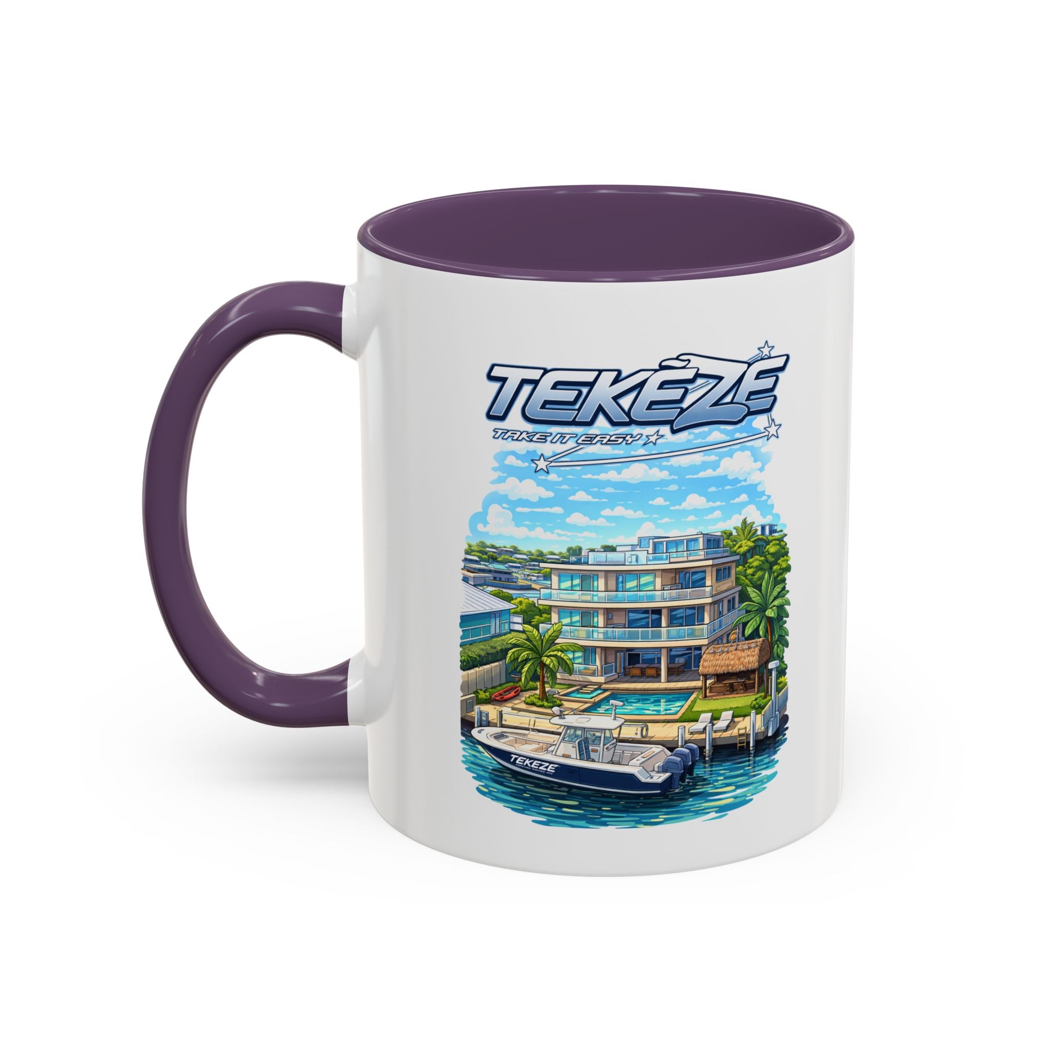 Tekeze Florida Keys Illustration Mug | Accent Coffee Mug