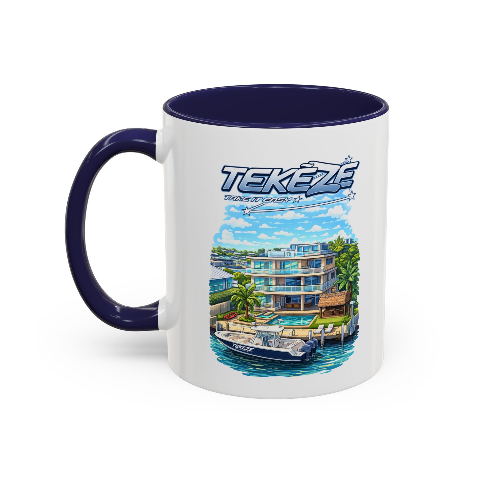 Tekeze Florida Keys Illustration Mug | Accent Coffee Mug