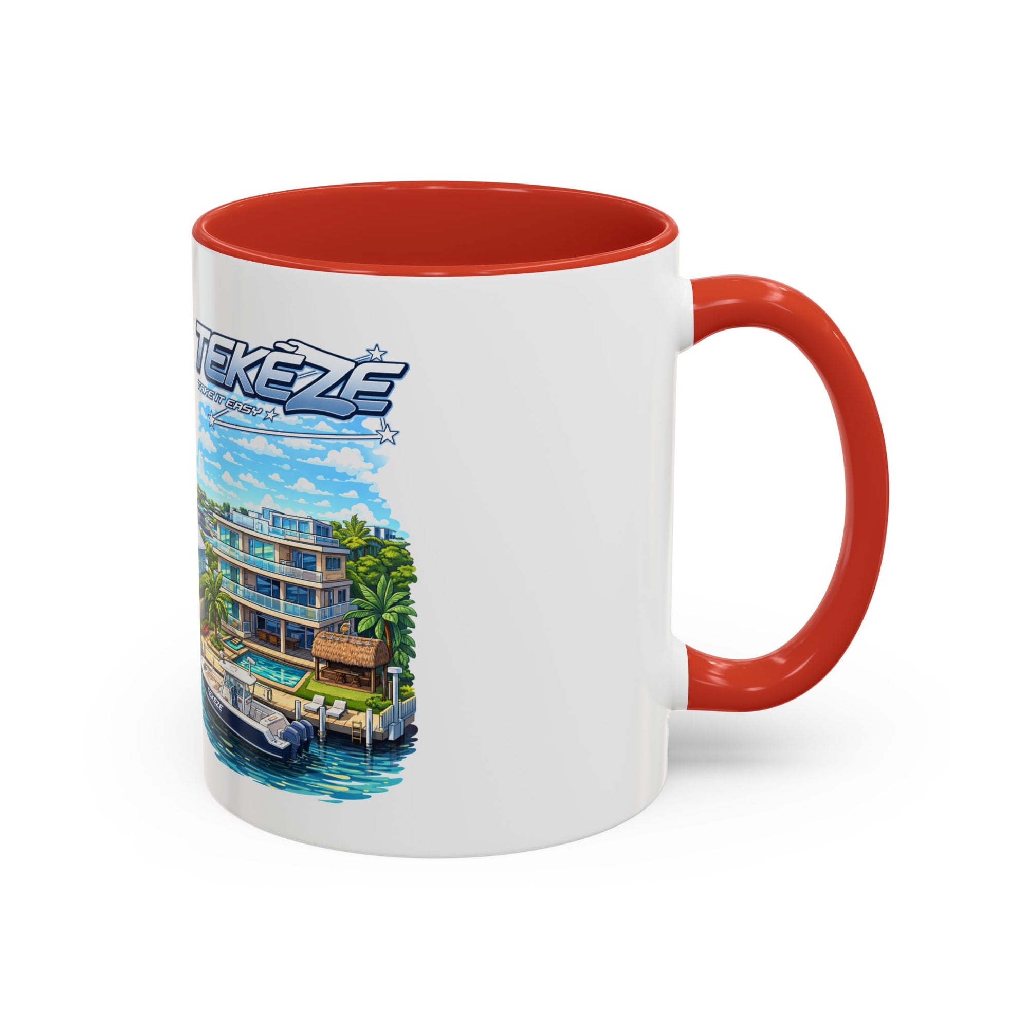 Tekeze Florida Keys Illustration Mug | Accent Coffee Mug