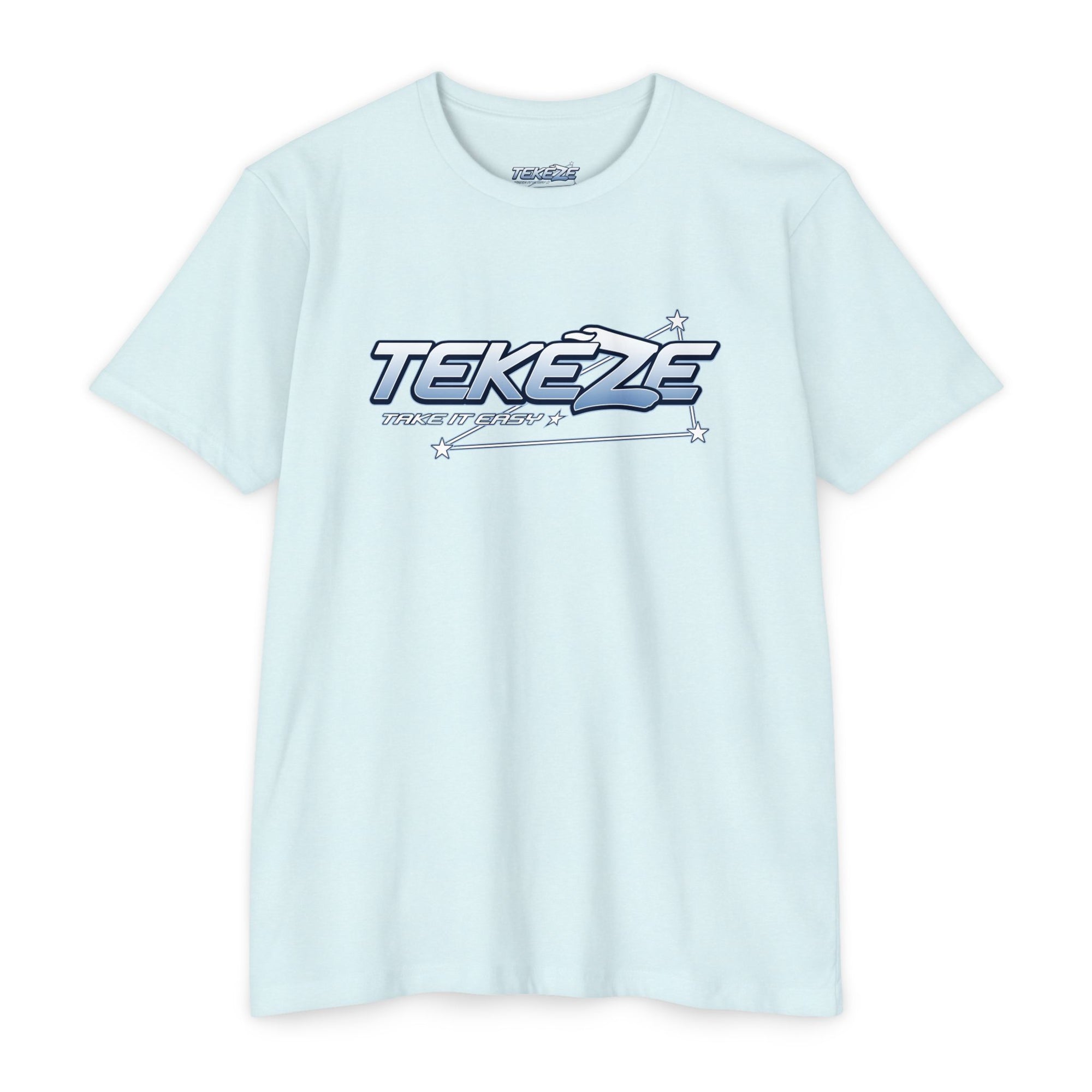 T-shirt — "TEKEZE" Coastal Resort Graphic Tee (Front Logo & Back Beach House Scene)