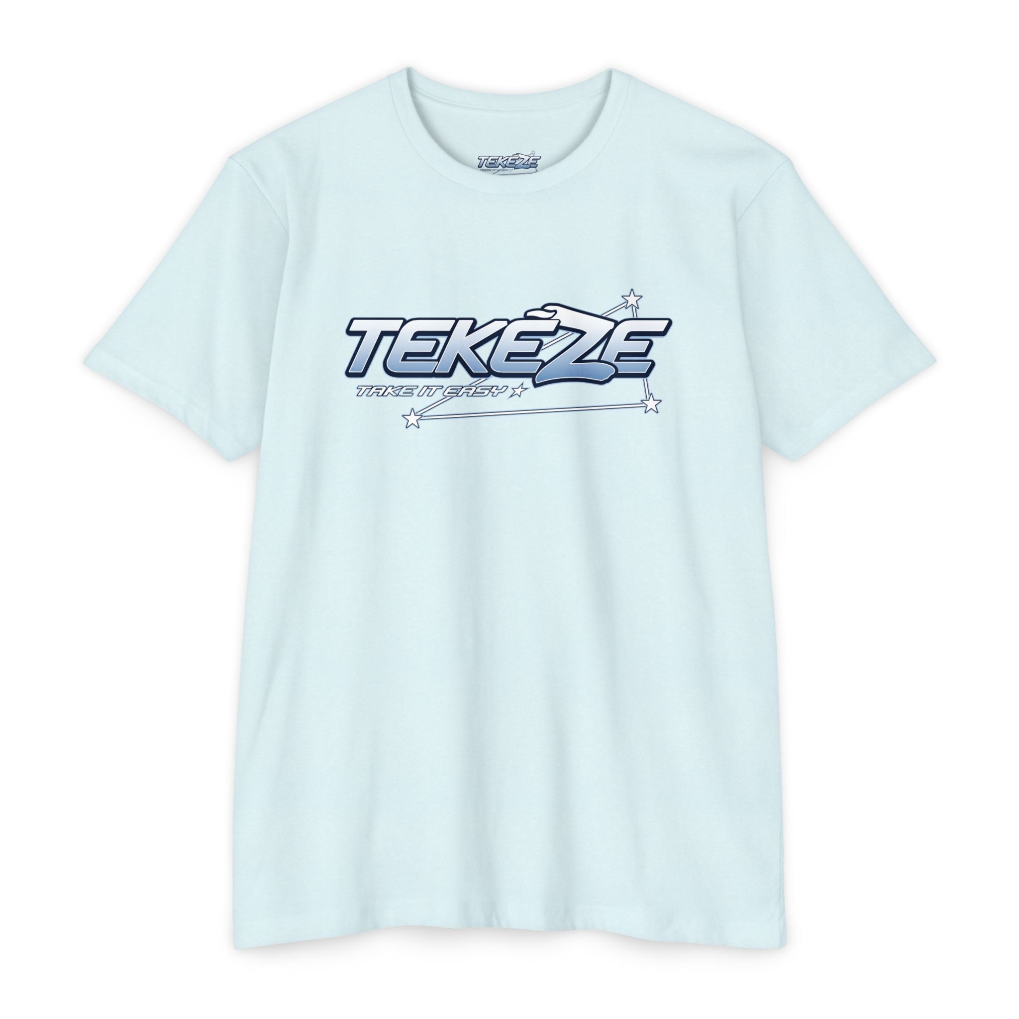T-shirt — "TEKEZE" Coastal Resort Graphic Tee (Front Logo & Back Beach House Scene)