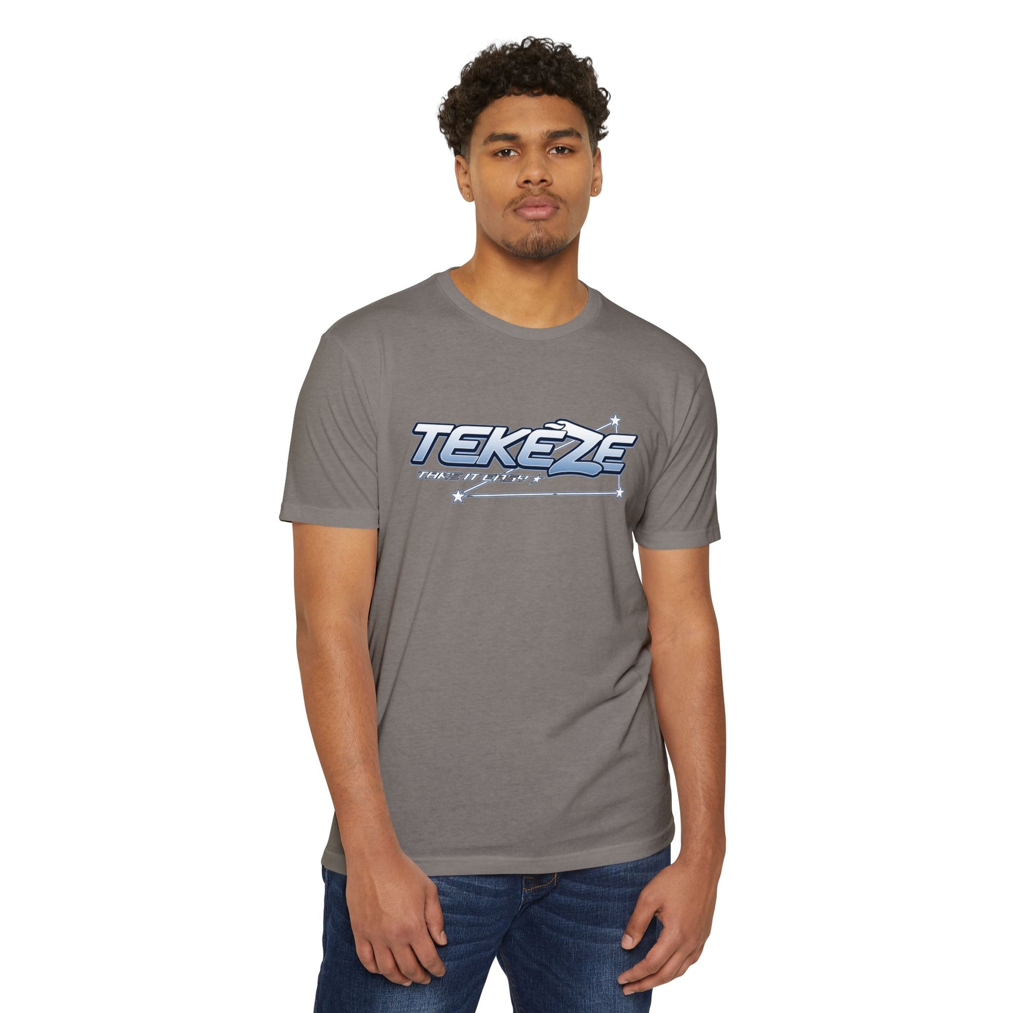 T-shirt — "TEKEZE" Coastal Resort Graphic Tee (Front Logo & Back Beach House Scene)