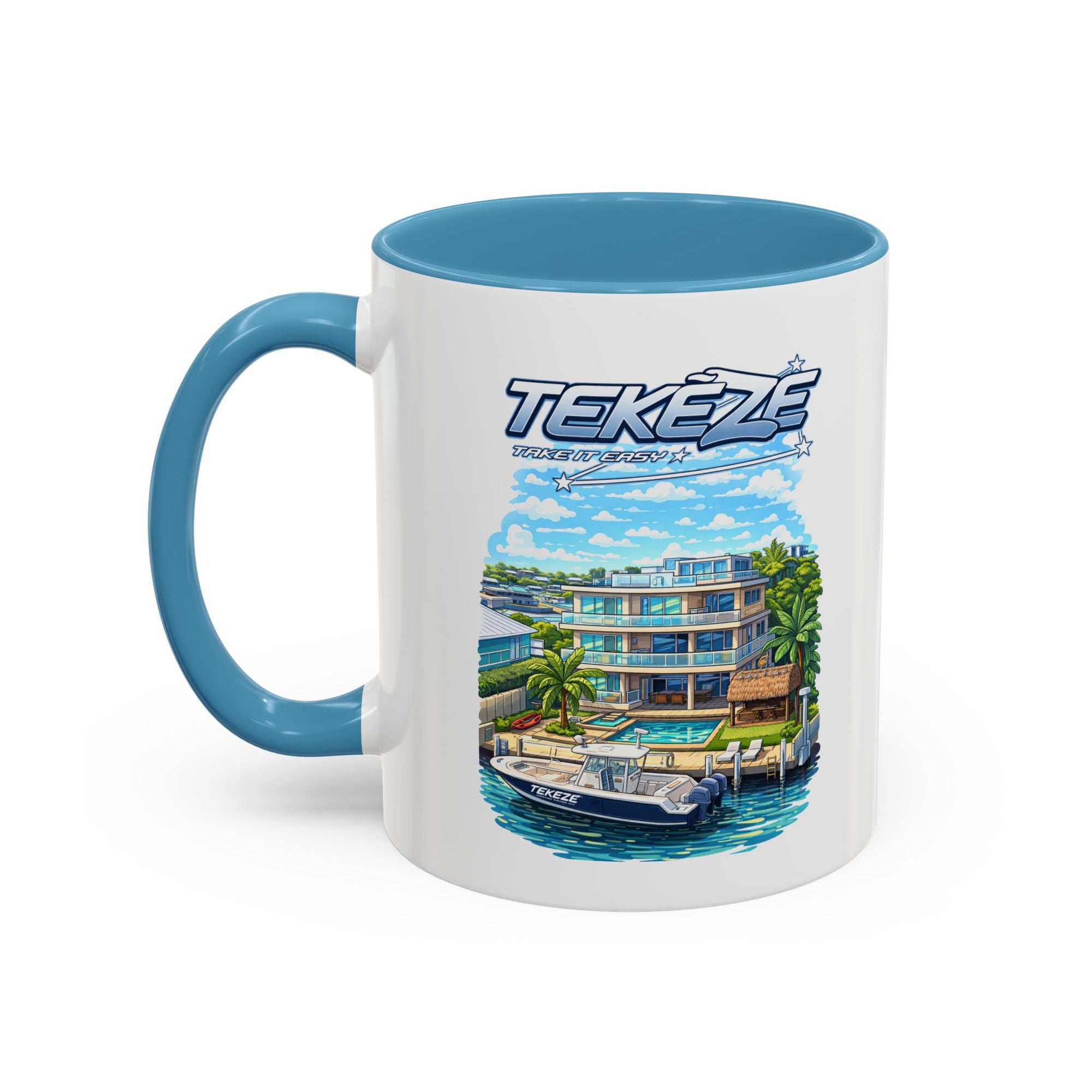 Tekeze Florida Keys Illustration Mug | Accent Coffee Mug