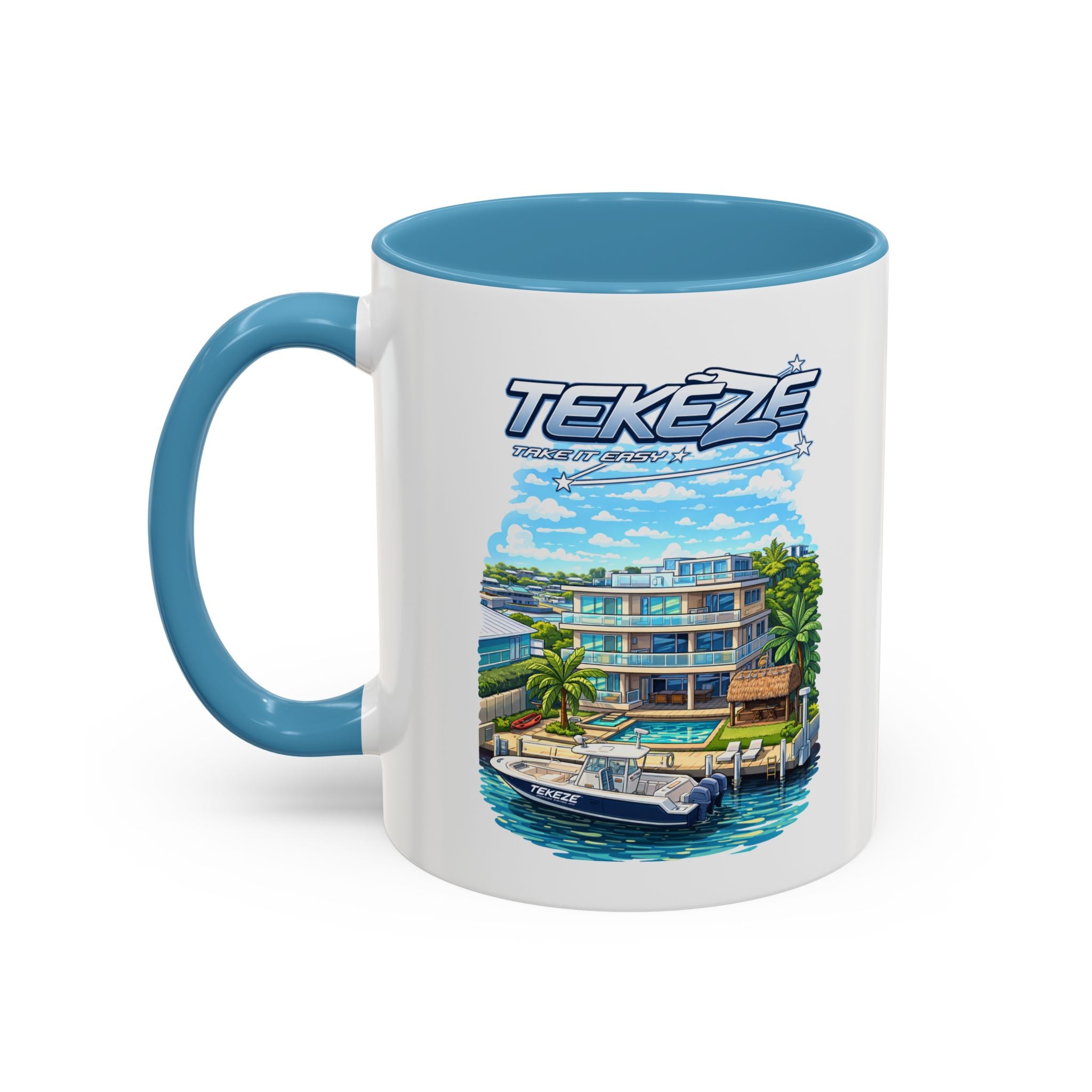 Tekeze Florida Keys Illustration Mug | Accent Coffee Mug