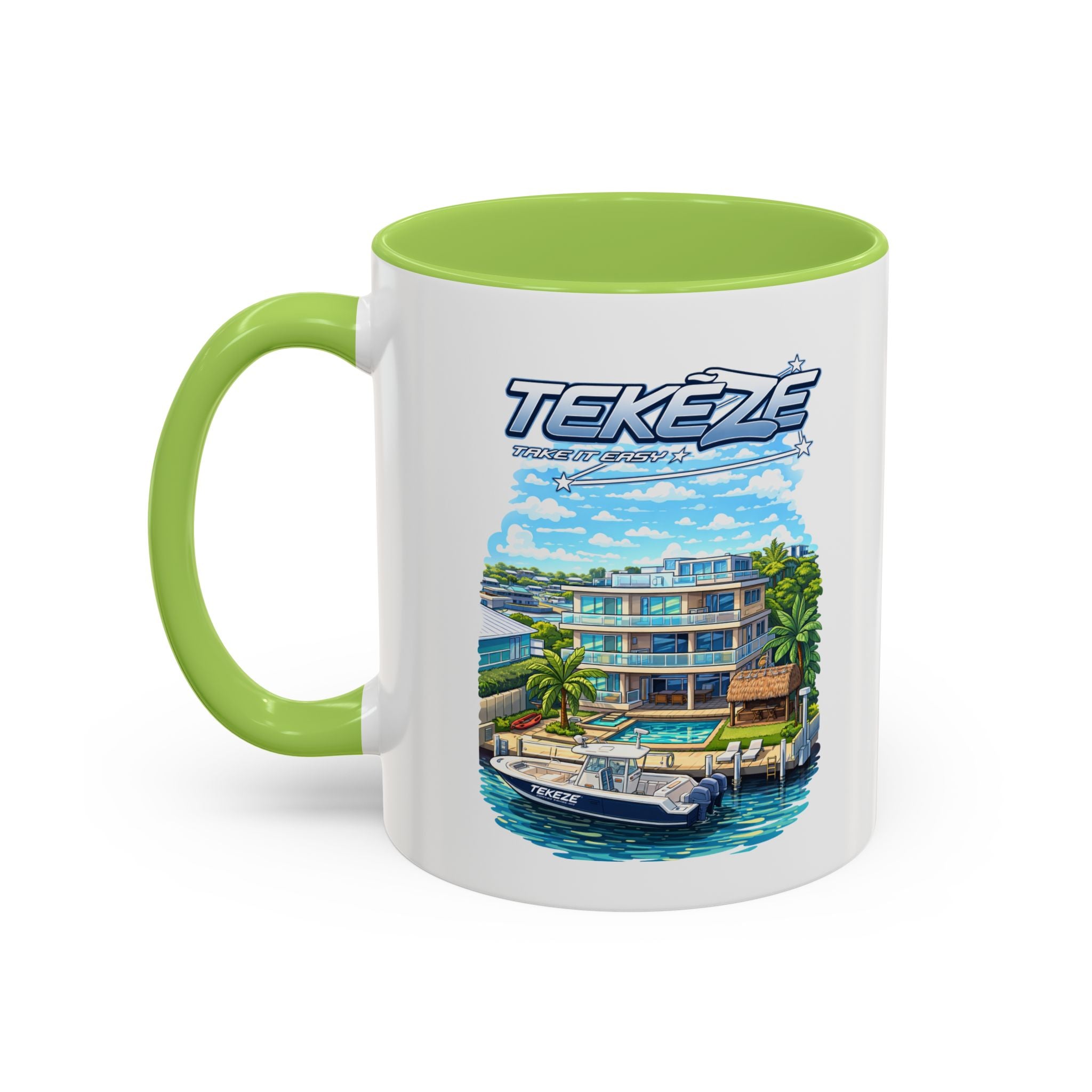Tekeze Florida Keys Illustration Mug | Accent Coffee Mug