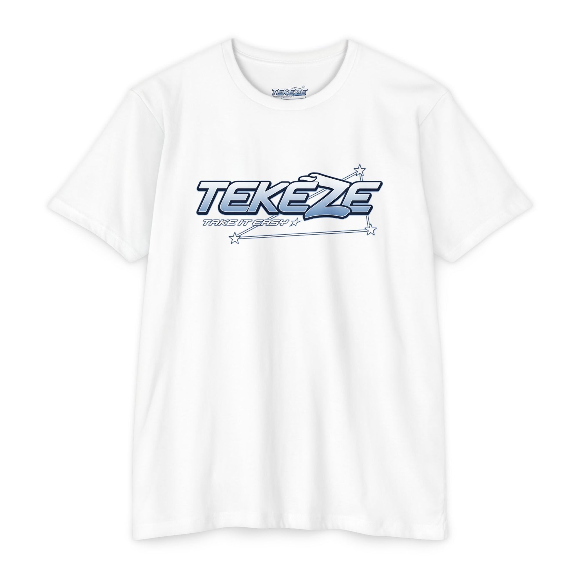 T-shirt — "TEKEZE" Coastal Resort Graphic Tee (Front Logo & Back Beach House Scene)