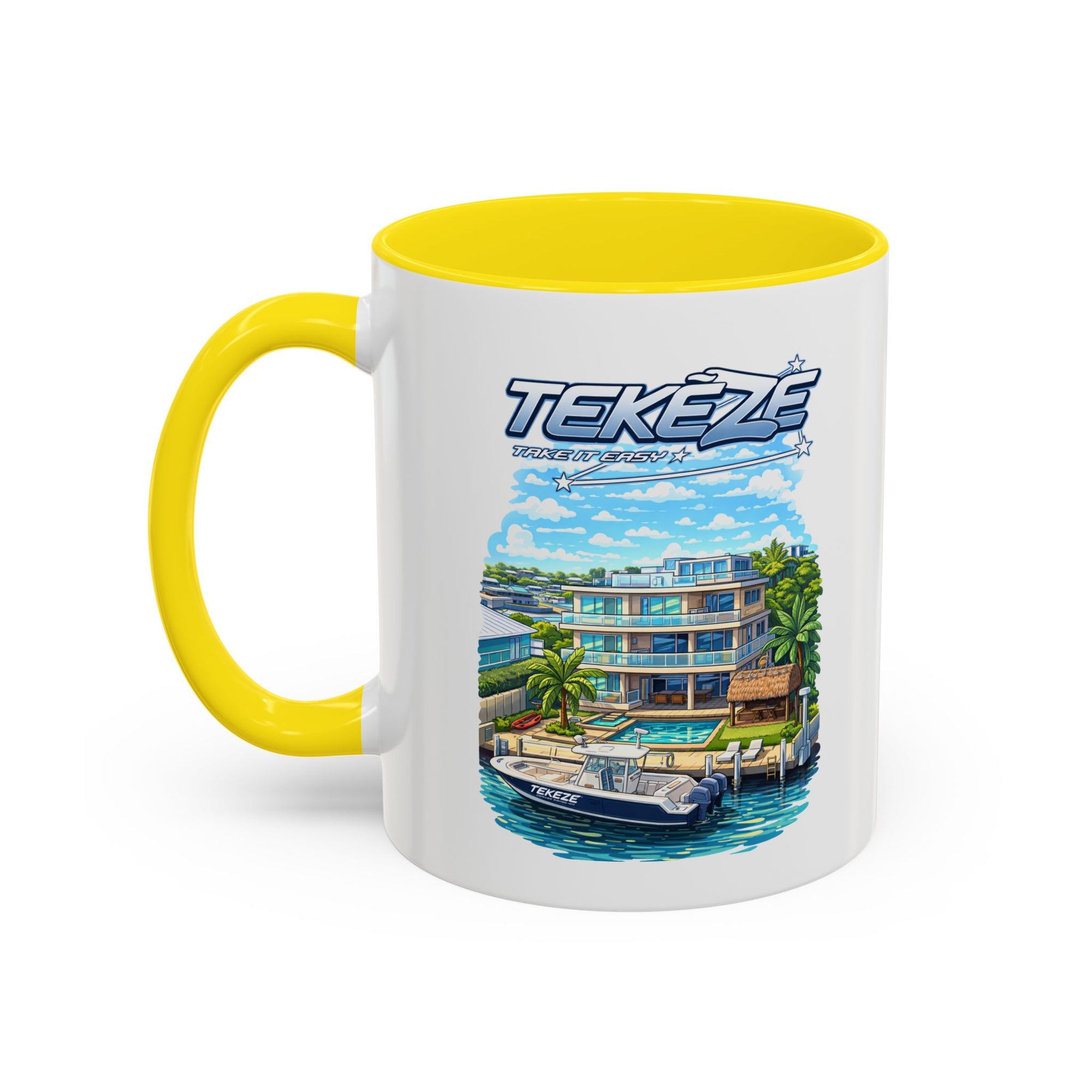 Tekeze Florida Keys Illustration Mug | Accent Coffee Mug