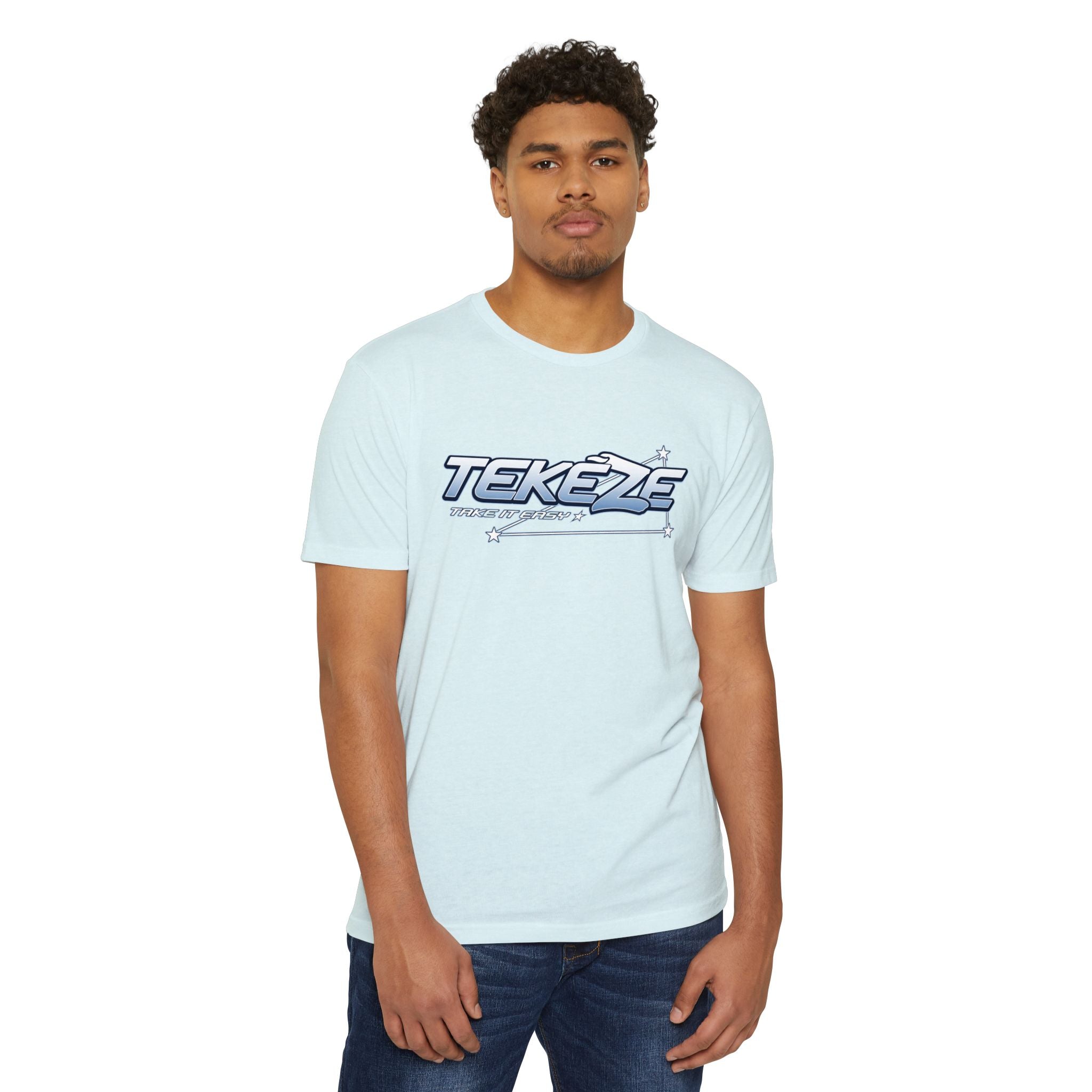 T-shirt — "TEKEZE" Coastal Resort Graphic Tee (Front Logo & Back Beach House Scene)