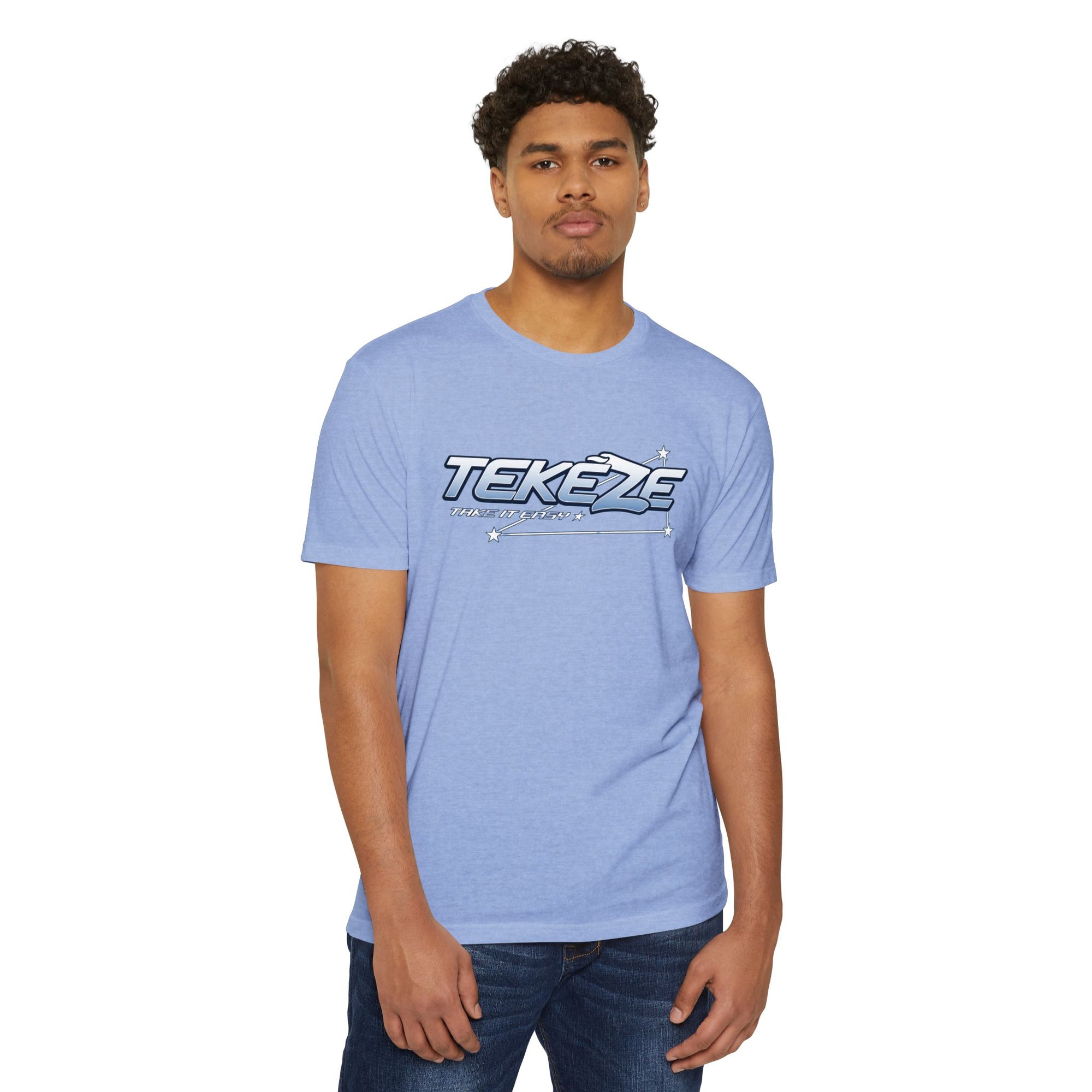 T-shirt — "TEKEZE" Coastal Resort Graphic Tee (Front Logo & Back Beach House Scene)