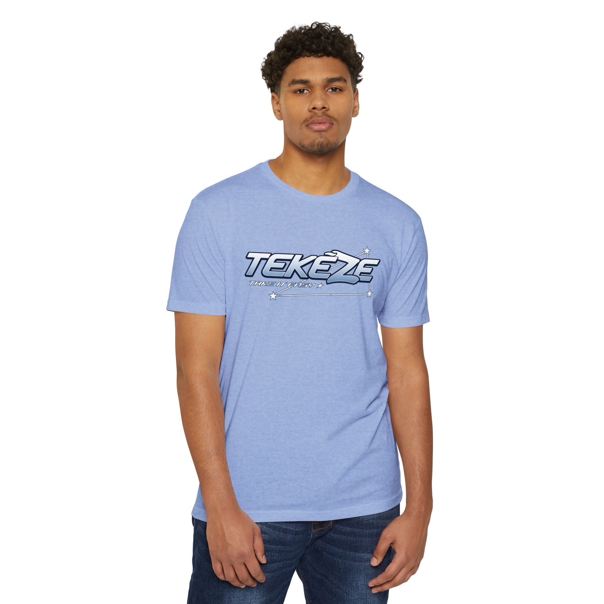 T-shirt — "TEKEZE" Coastal Resort Graphic Tee (Front Logo & Back Beach House Scene)