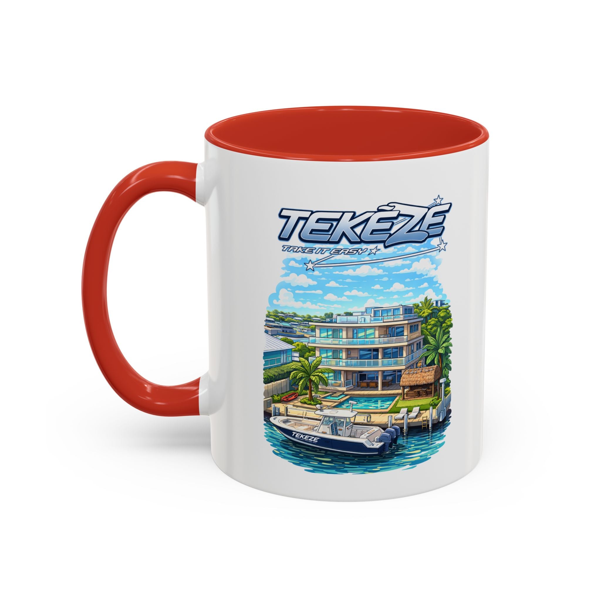 Tekeze Florida Keys Illustration Mug | Accent Coffee Mug