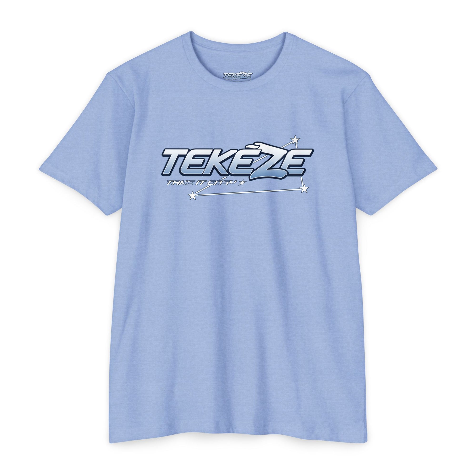 T-shirt — "TEKEZE" Coastal Resort Graphic Tee (Front Logo & Back Beach House Scene)