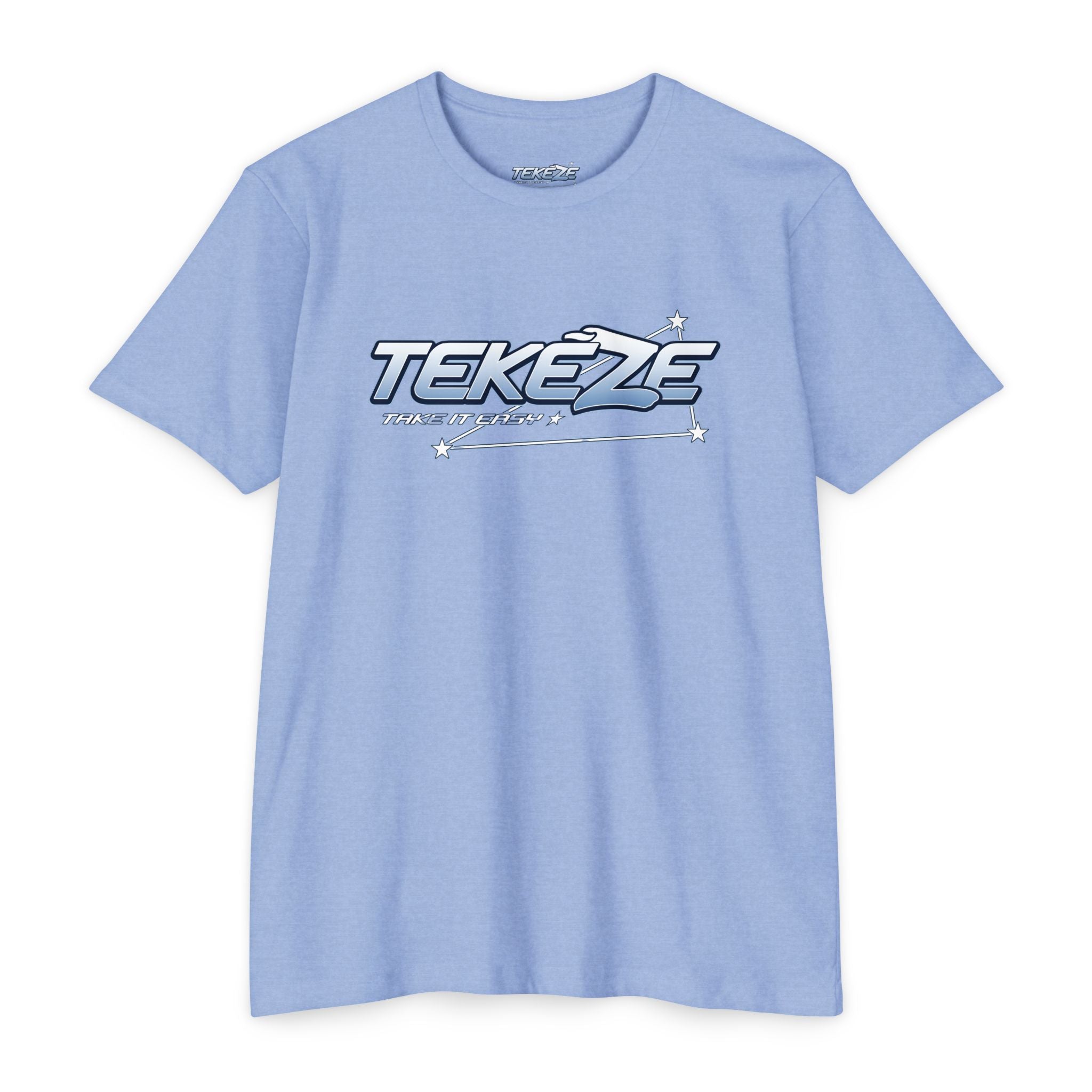 T-shirt — "TEKEZE" Coastal Resort Graphic Tee (Front Logo & Back Beach House Scene)